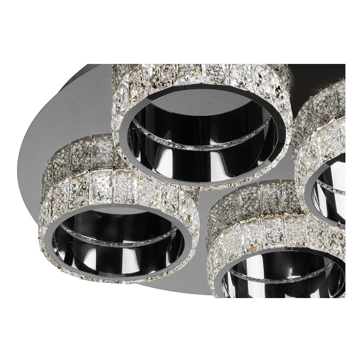 Потолочная светодиодная люстра с дистанционным управлением iLedex CRystal ice MX7212-36 CR