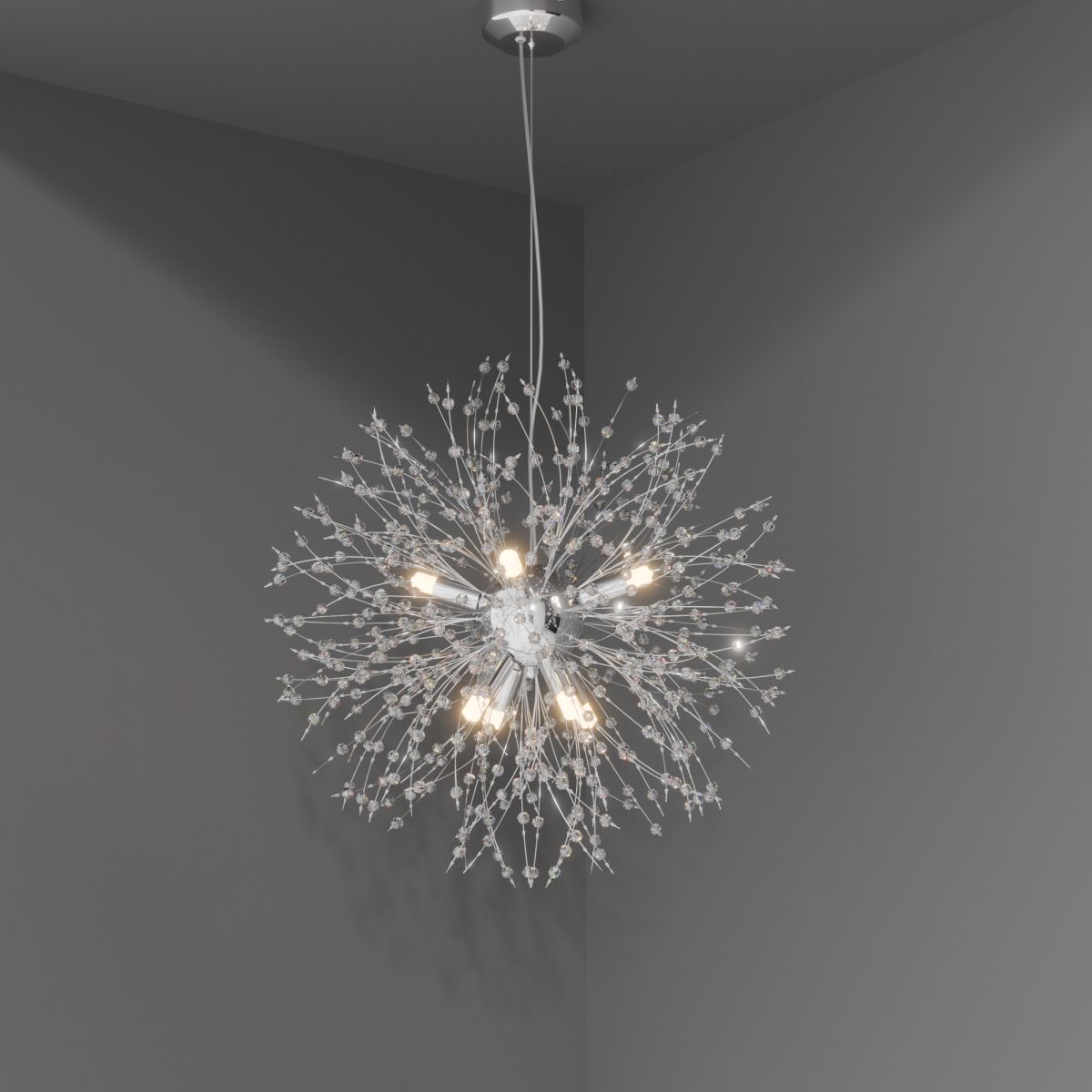 Подвесная люстра Lightera Salyut LE300L-8C