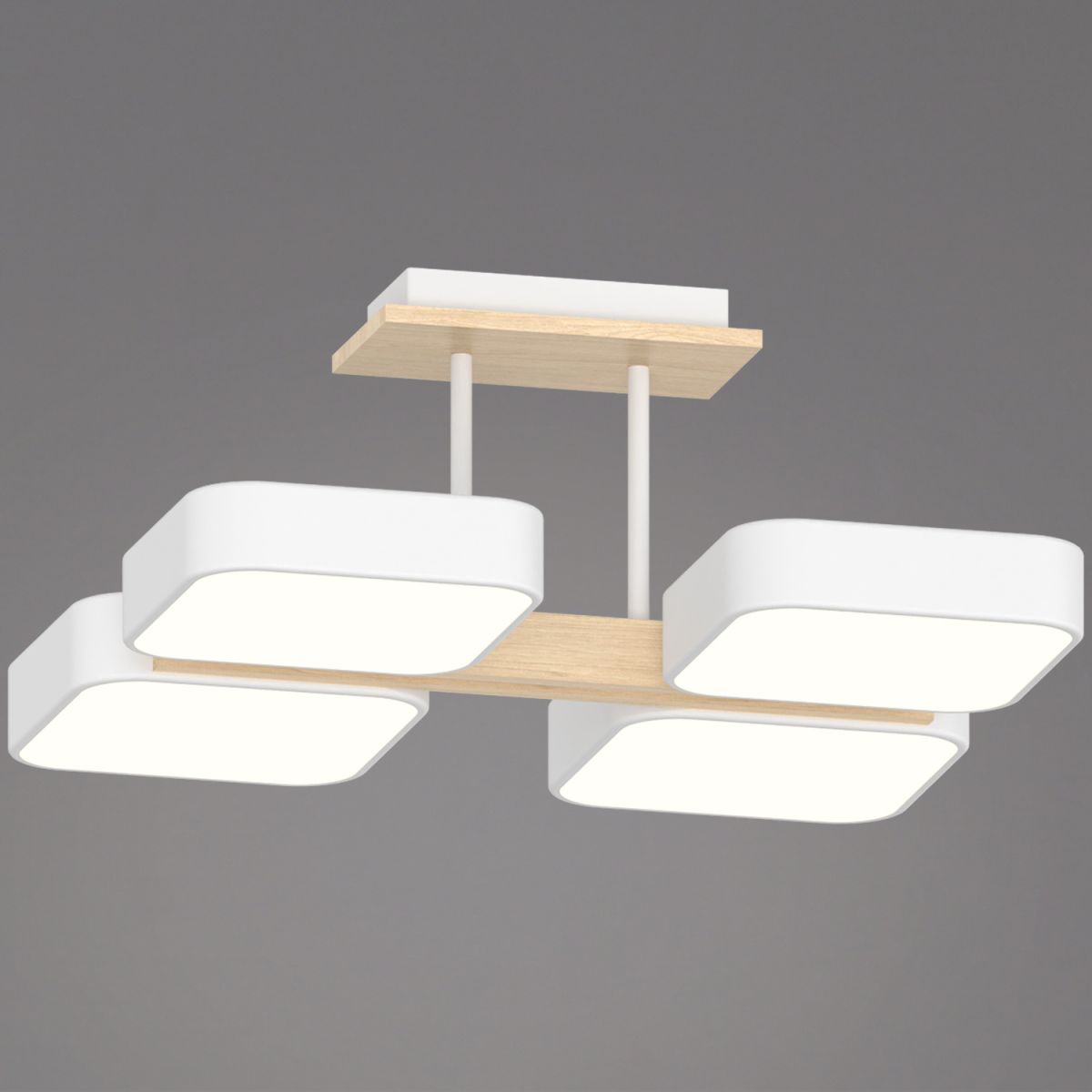 Потолочная люстра Reluce 03359-0.3-04 WH+WOOD