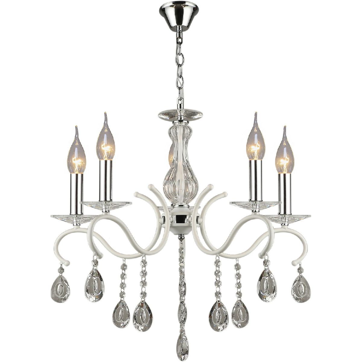 Подвесная люстра Reluce 03809-0.4-05 WT+CH