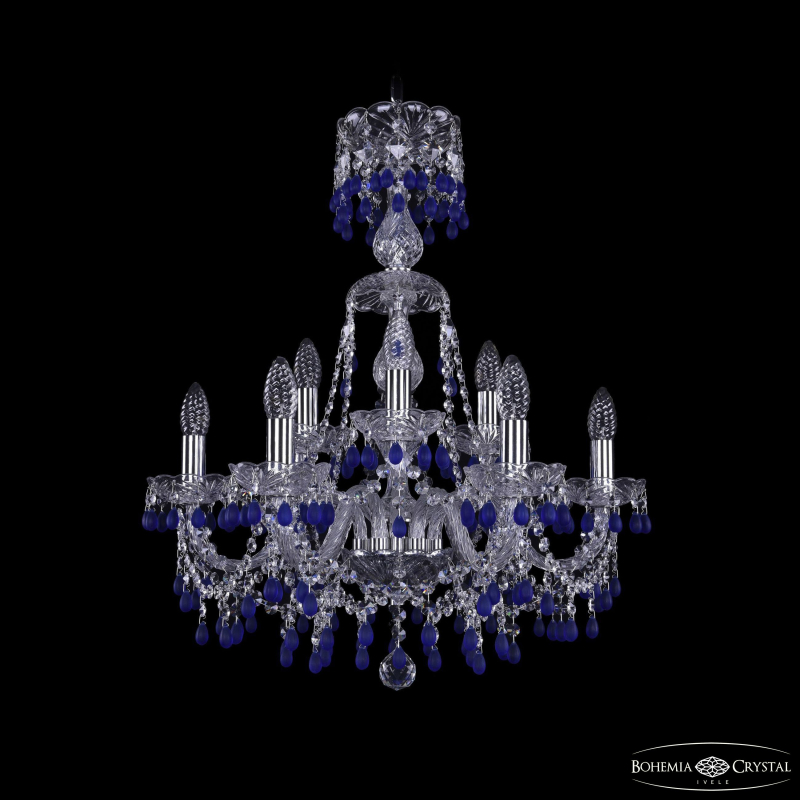 Подвесная люстра Bohemia Ivele Crystal 1410/6+3/195/XL-66 Ni V3001