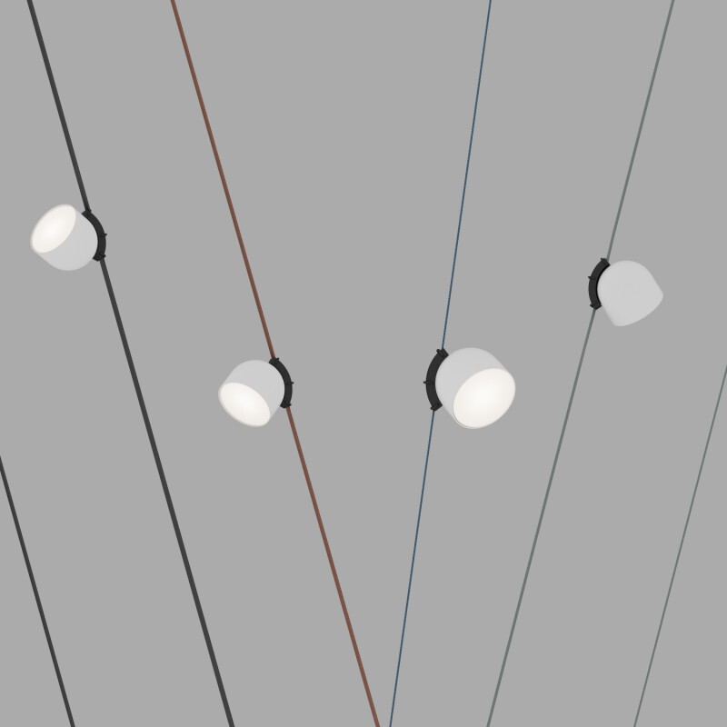 Трековый однофазный светильник Denkirs Belty spot DK5642-WH+BK