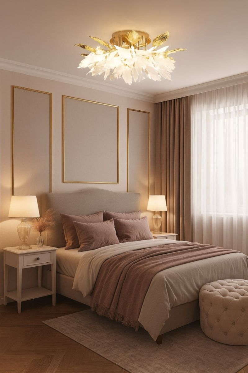 Потолочная люстра флористика Modelux ML.6869.1000 GD