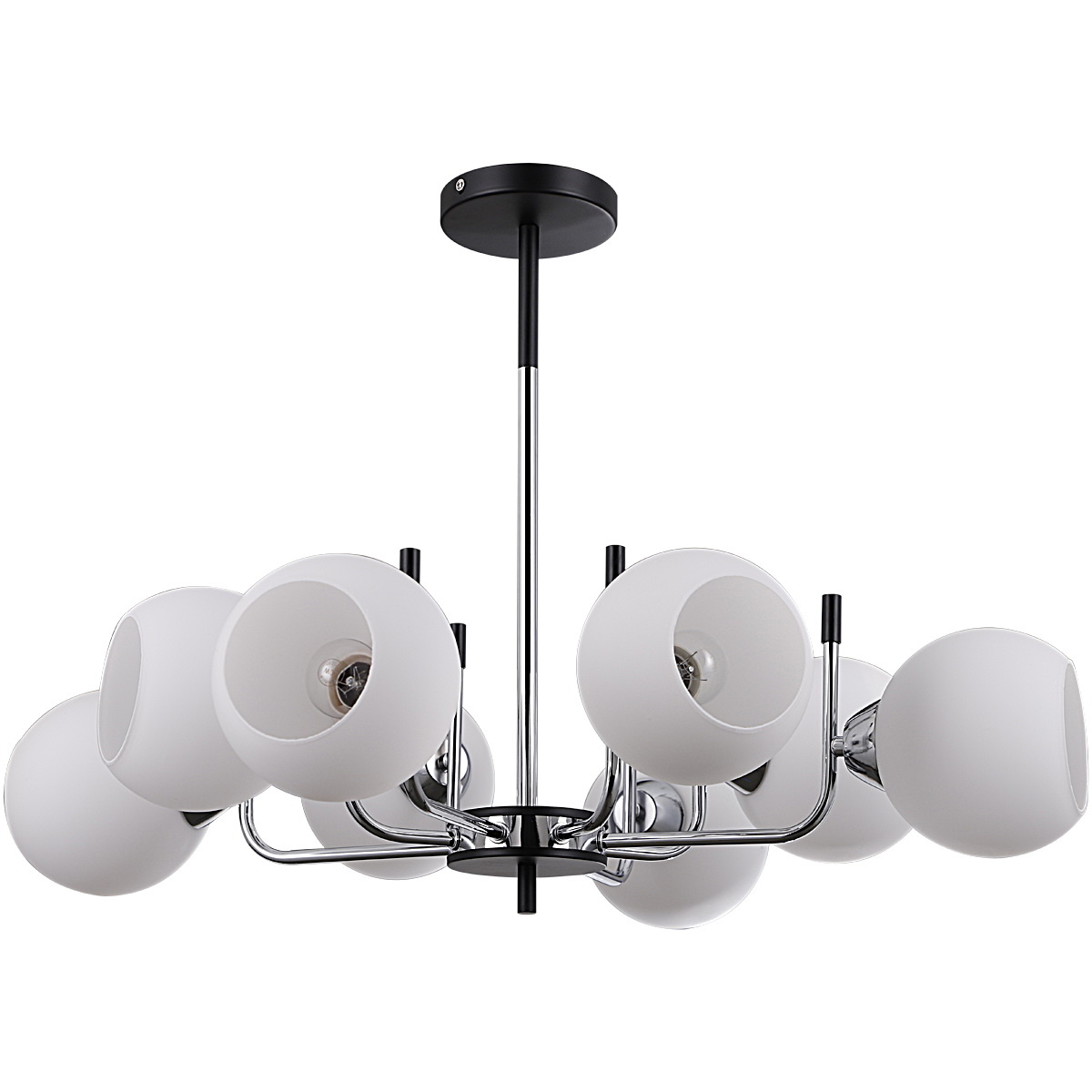 Люстра на штанге Illumico IL0371-8PSQ-79 BK CR