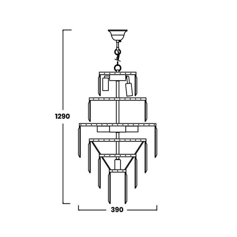 Подвесная люстра Zumaline Cornelio 17106/4+4+1