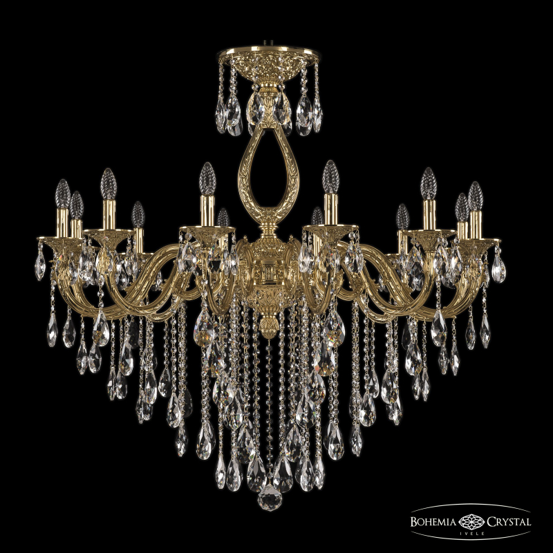 Подвесная люстра Bohemia Ivele Crystal Florence 71301/12/360 B G