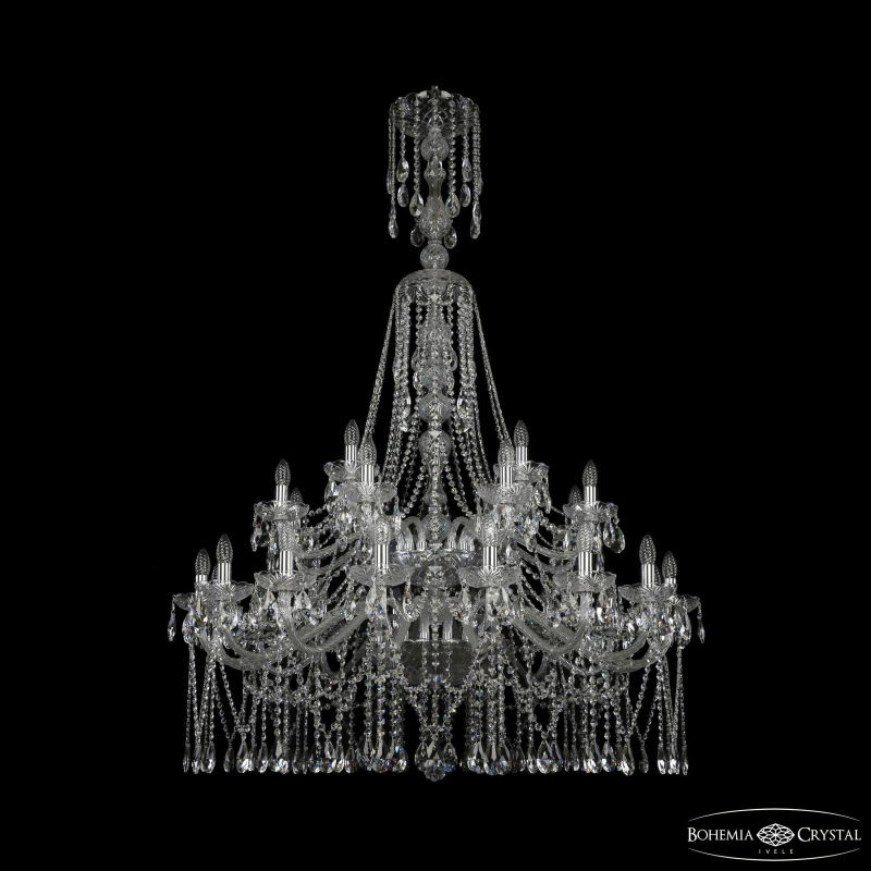 Подвесная люстра Bohemia Ivele Crystal 1413/16+8+4/400/XL-163/2d Ni