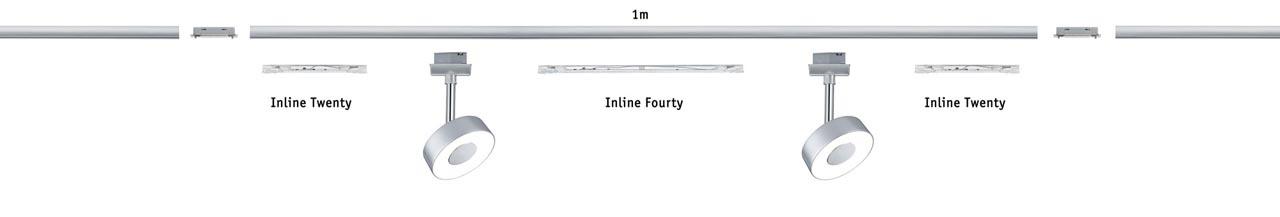 Трековый светодиодный cветильник Paulmann URail Inline Twenty 95291