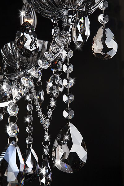 Подвесная люстра Eurosvet 3108/8 хром/дымчатый хрусталь Strotskis