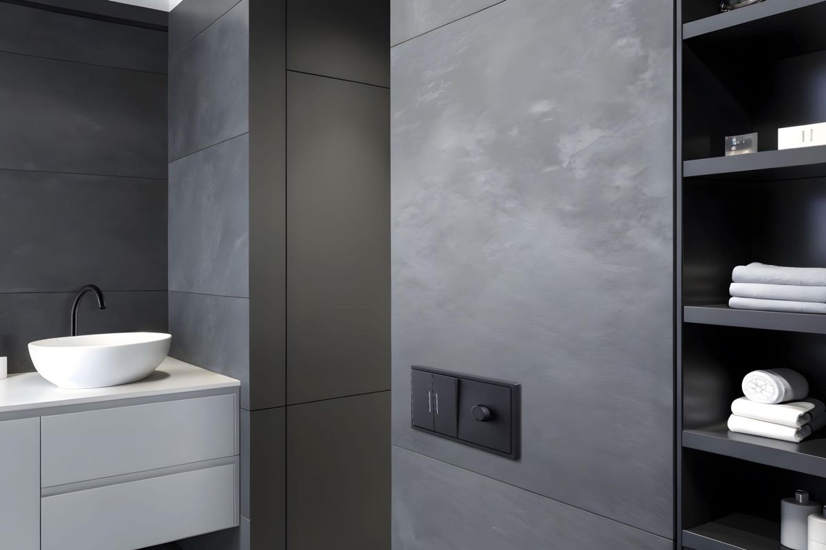 Светорегулятор универсальный 500W, черный матовый Kollinger Eclipse EC-022BK