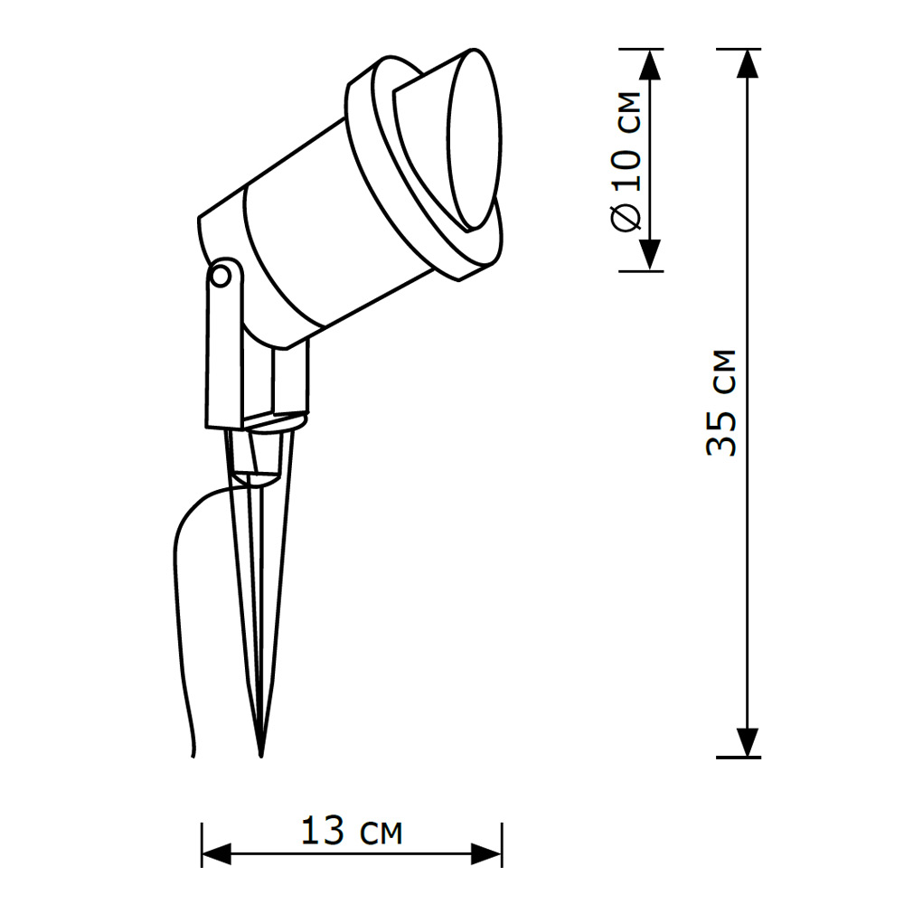 Грунтовый светильник LightHall Bush B LH062012