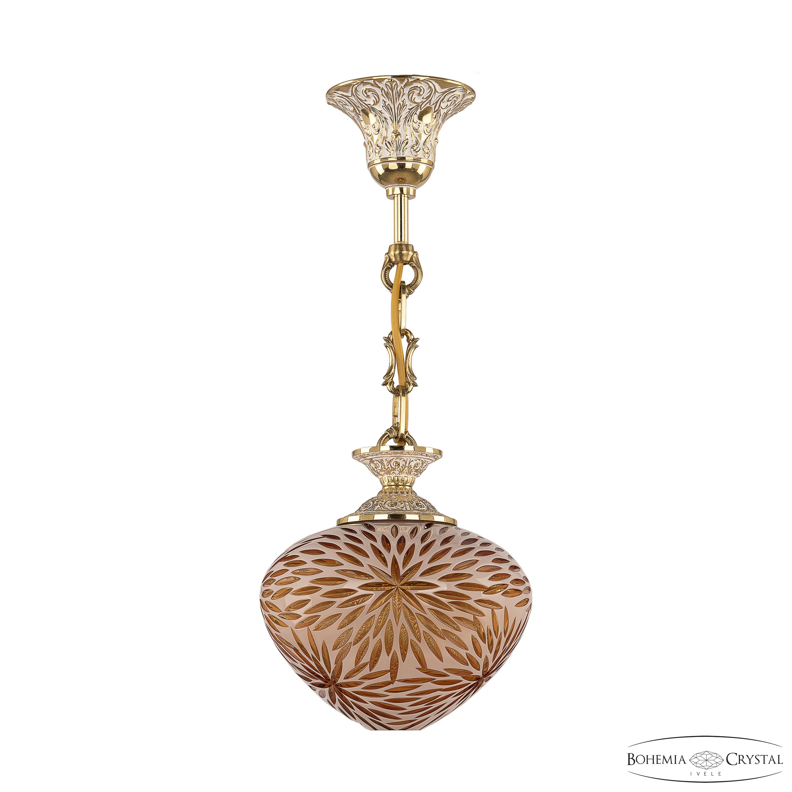 Подвесной светильник Bohemia Ivele Crystal 7003P/18 GW Amber-White/H-1A