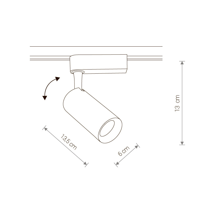 Трековый светодиодный светильник Nowodvorski Profile Iris 9007