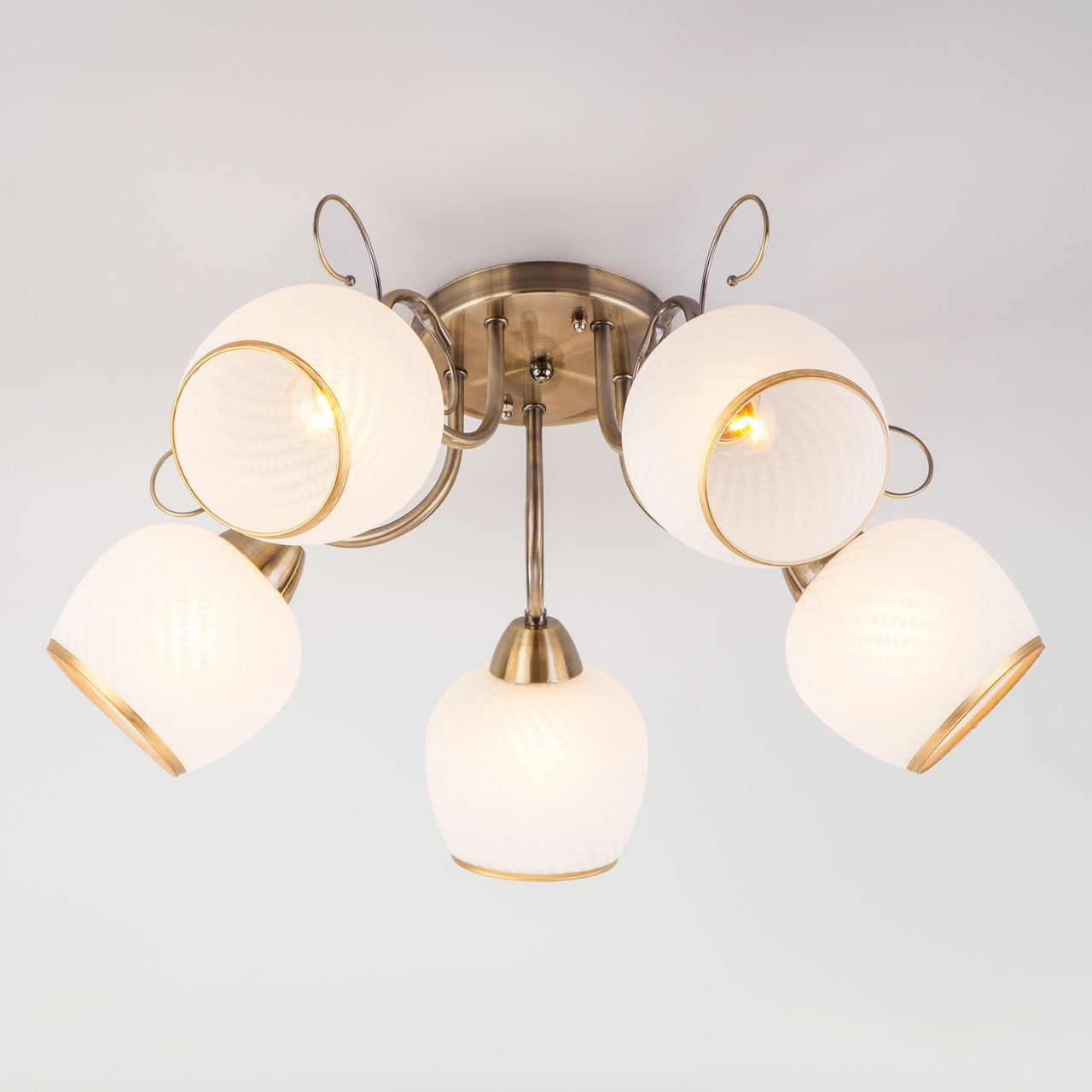 Потолочная люстра Eurosvet Brooksy 30159/5 античная бронза