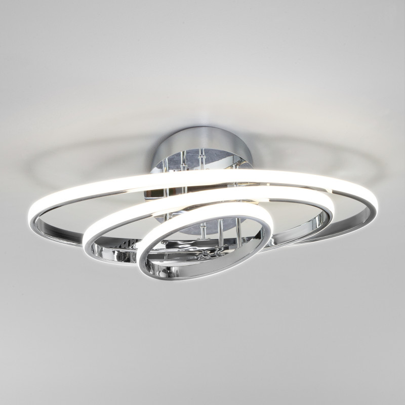 Потолочный светодиодный светильник Eurosvet Lauda 90237/3 хром