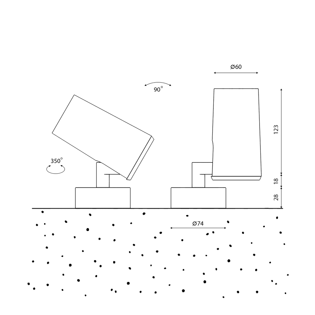 Ландшафтный светильник DesignLed DL-LOE-2012A-9-GR-WW 003753