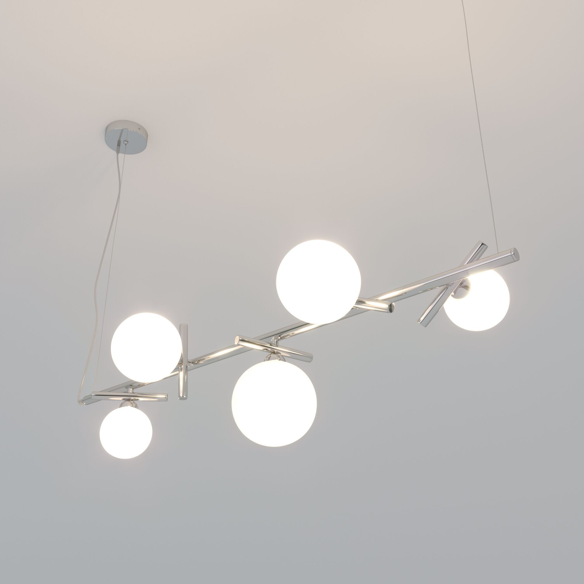 Подвесная люстра Eurosvet Salut 50382/5 хром a062098