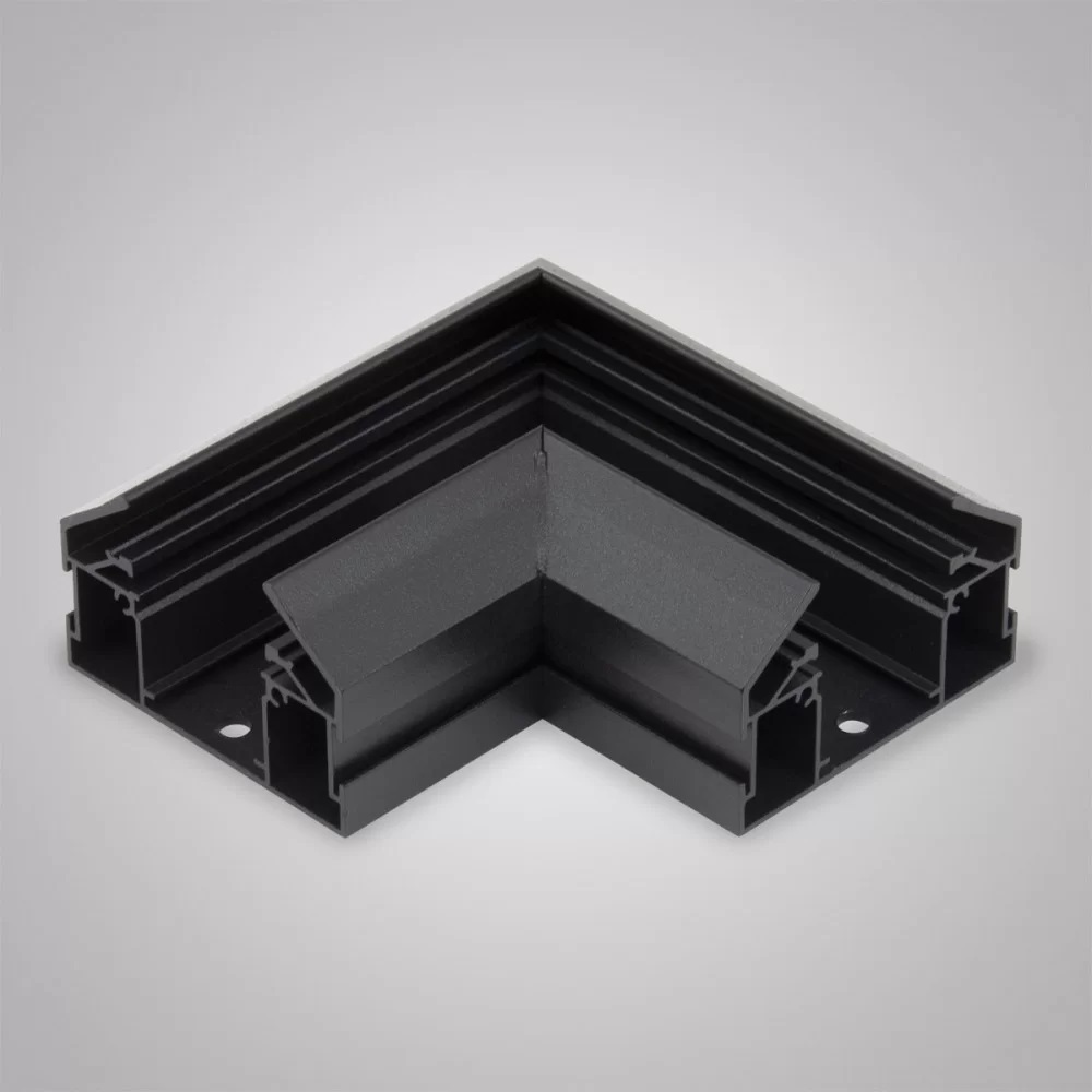 Угловой соединитель для шинопровода и закладного профиля для натяжного потолка AM Group AM540 BK SMART