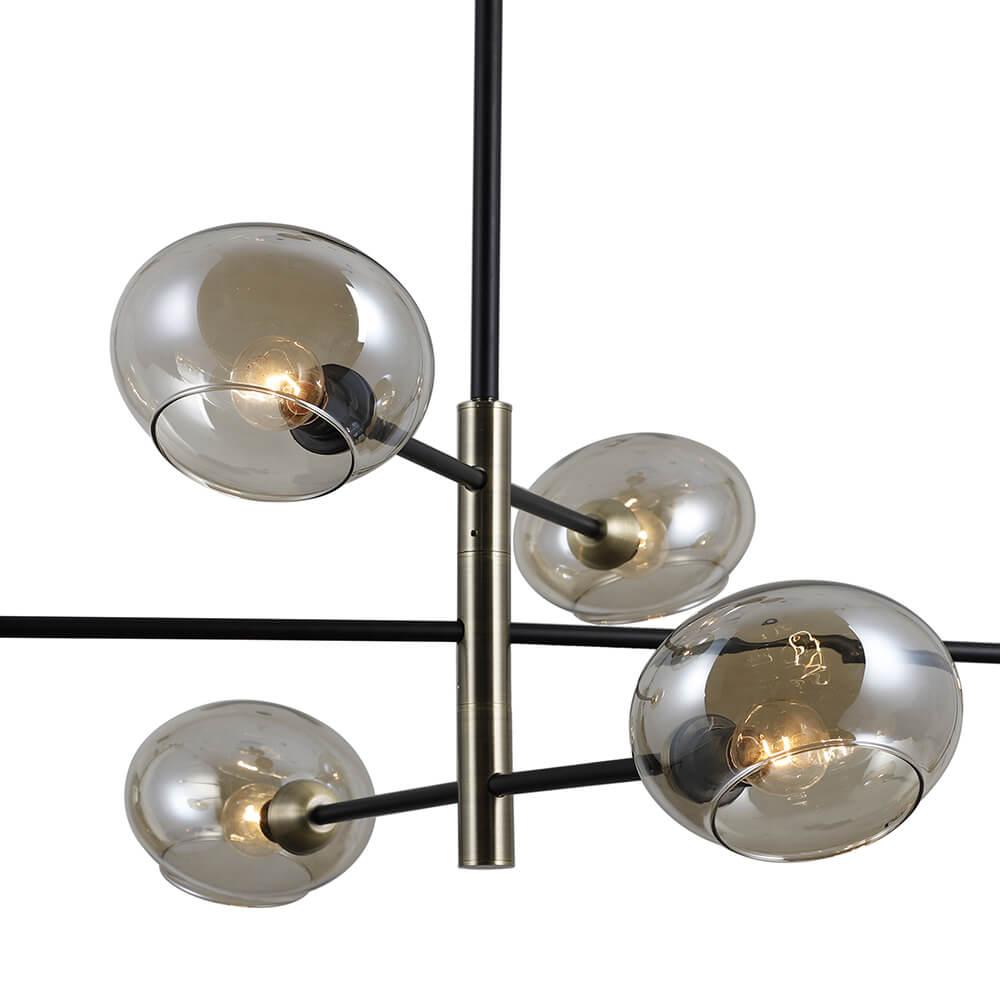 Потолочная люстра Seven Fires Menfi SF4025/6C-BK-AB