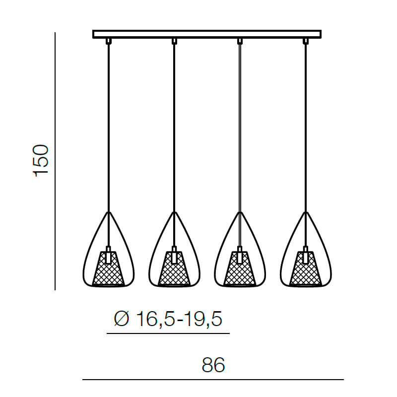 Подвесной светильник Azzardo Gordon mix line AZ2168