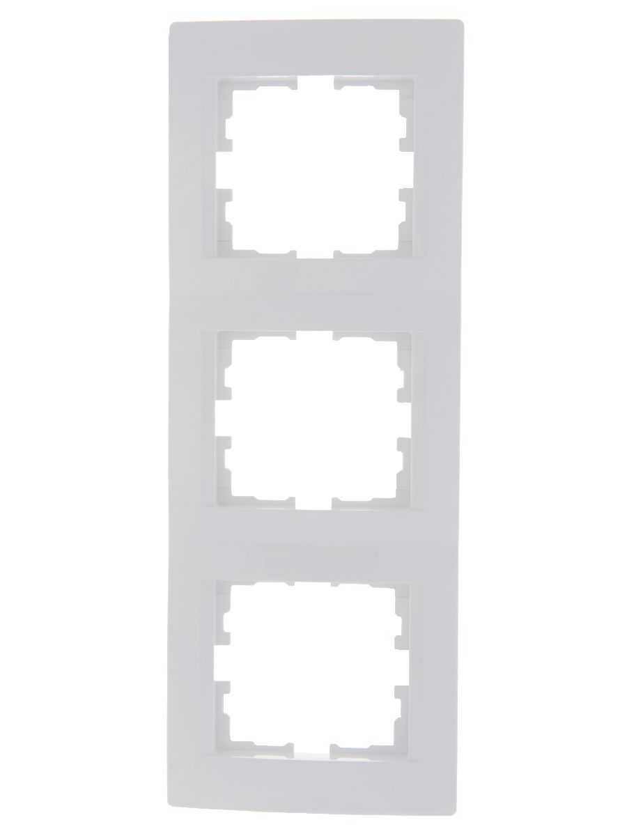 Рамка 3-местная вертикальная Lezard Karina 707-0200-153