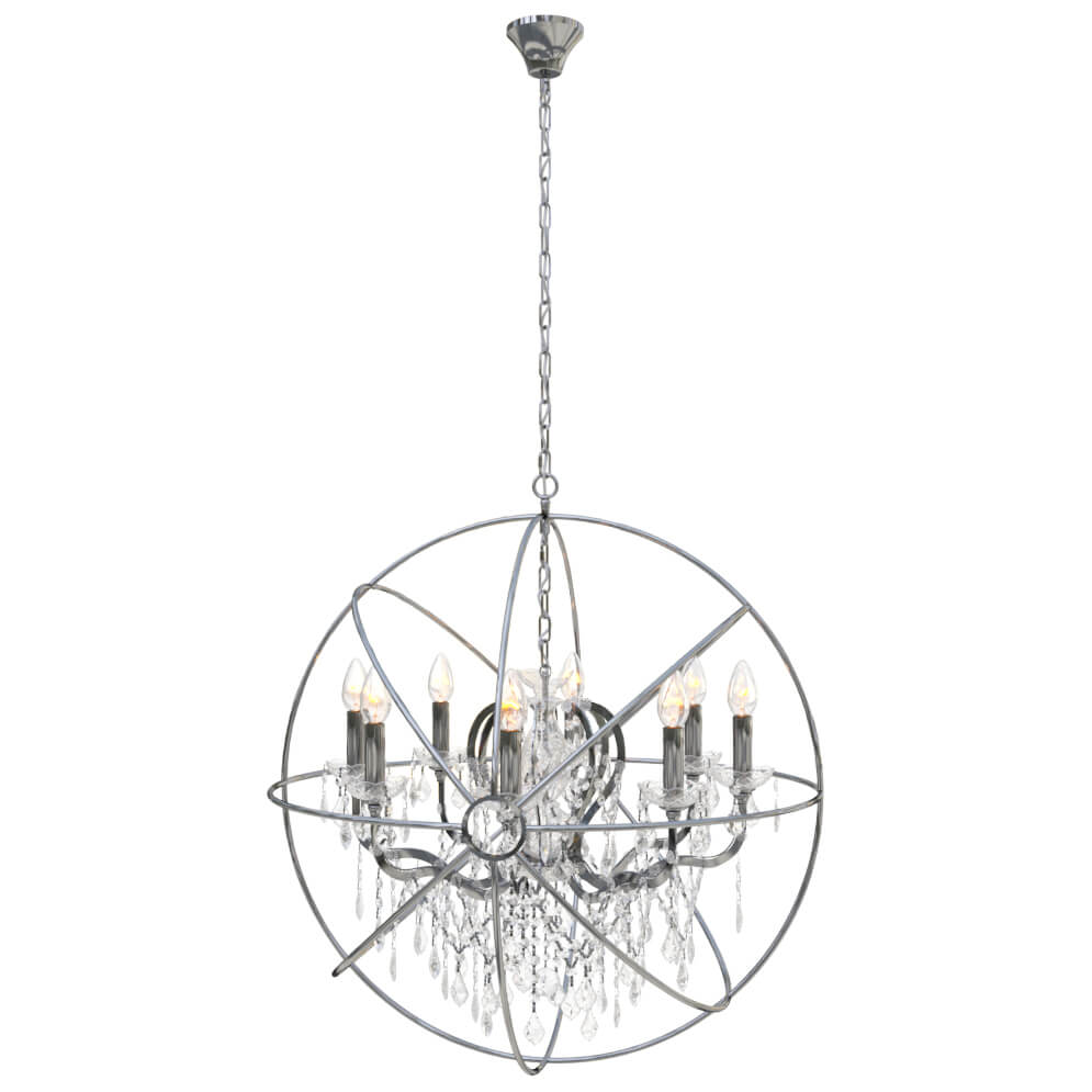 Подвесная люстра LOFT IT Foucaults orb crystal Loft1896/8
