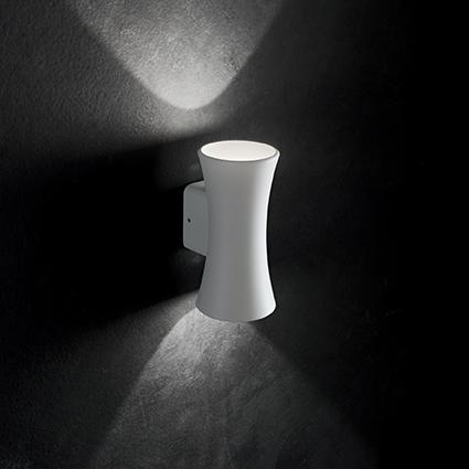 Уличный настенный светодиодный светильник Ideal Lux Lab AP2 Bianco 161594