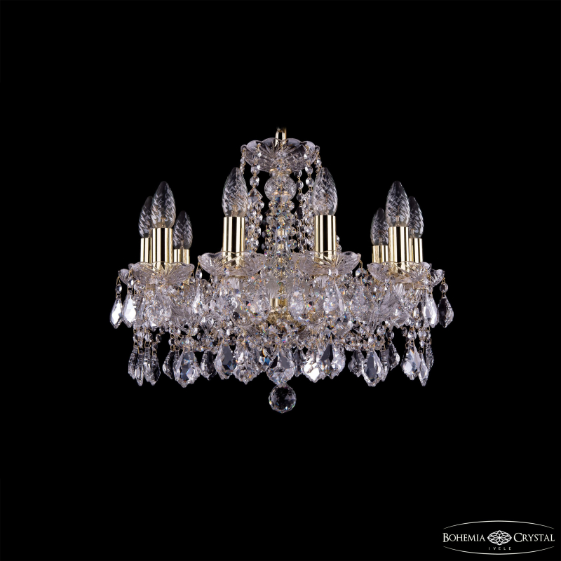 Подвесная люстра Bohemia Ivele Crystal 1413/10/165 G Leafs