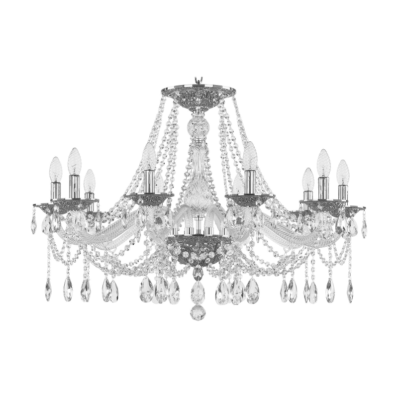 Подвесная люстра Bohemia Ivele Crystal 1607/10/300 Ni