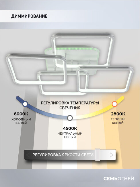 Потолочная люстра Seven Fires Mate SF5033/5C-WT-CR-RGB