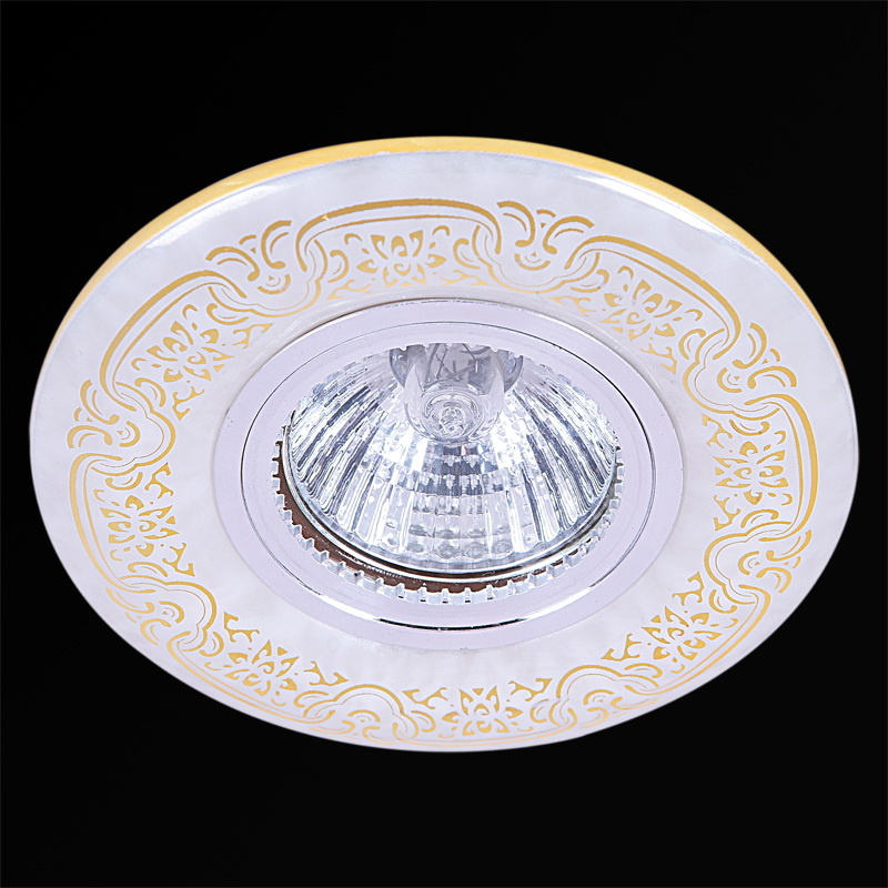 Встраиваемый светильник Reluce 09502-9.0-001MN MR16+LED3W WH/GD