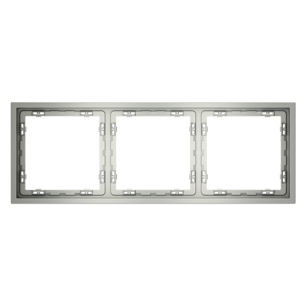 Рамка на 3 поста Voltum S70 VLS100305 (сталь)