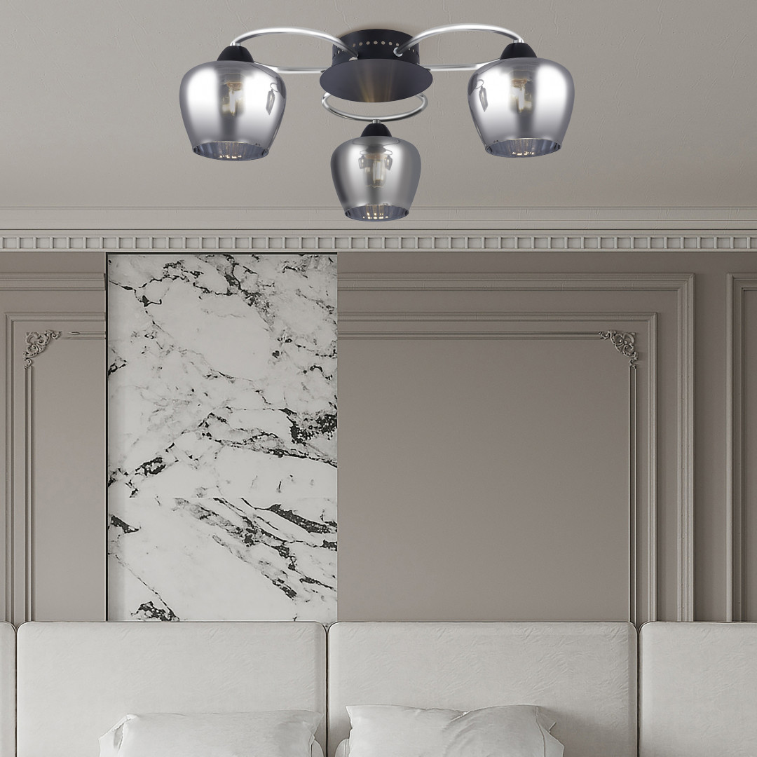 Потолочная люстра Arte Milano Amalfi 321508/3 CR+BK