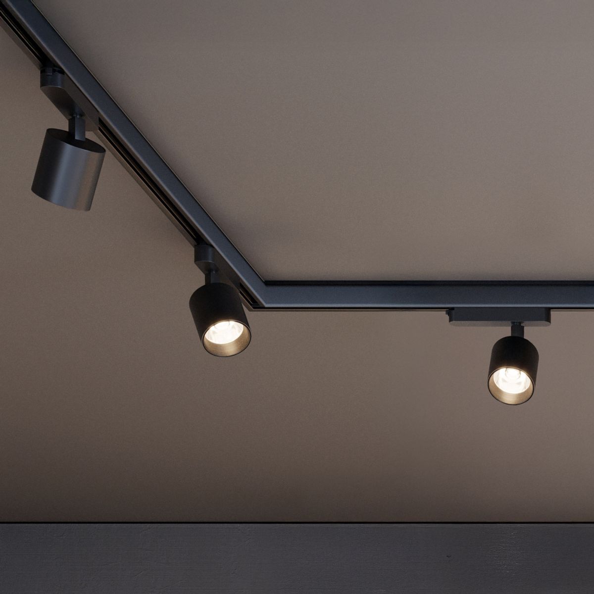 Трековый трехфазный светильник Arlight LGD-DYKE-4TR-R100-36W Warm3000 (BK, 38 deg, 230V) (IP20 Металл) 063236