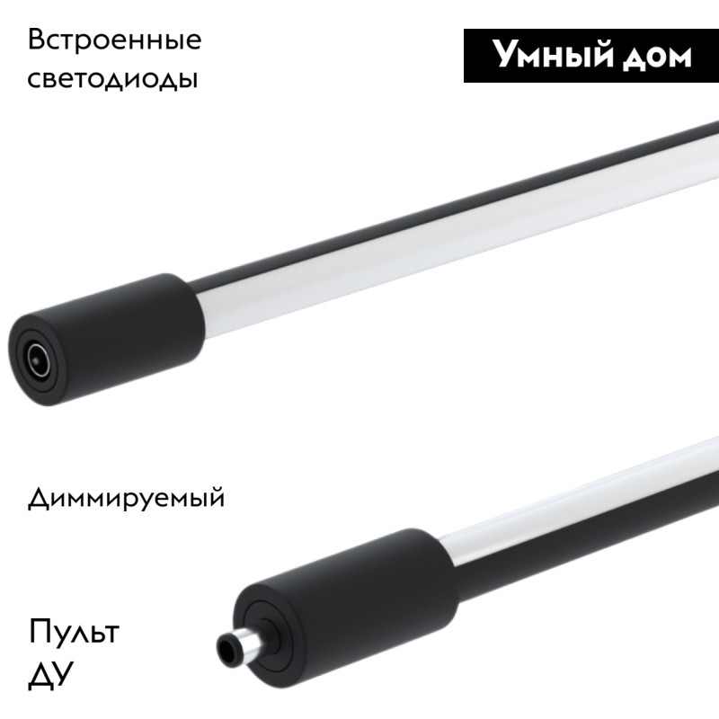 Настенно-потолочный светильник IMEX Thin & Smart IL.0060.5000-1500-BK