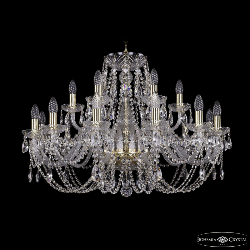 Подвесная люстра Bohemia Ivele Crystal 1406/12+6/300 G