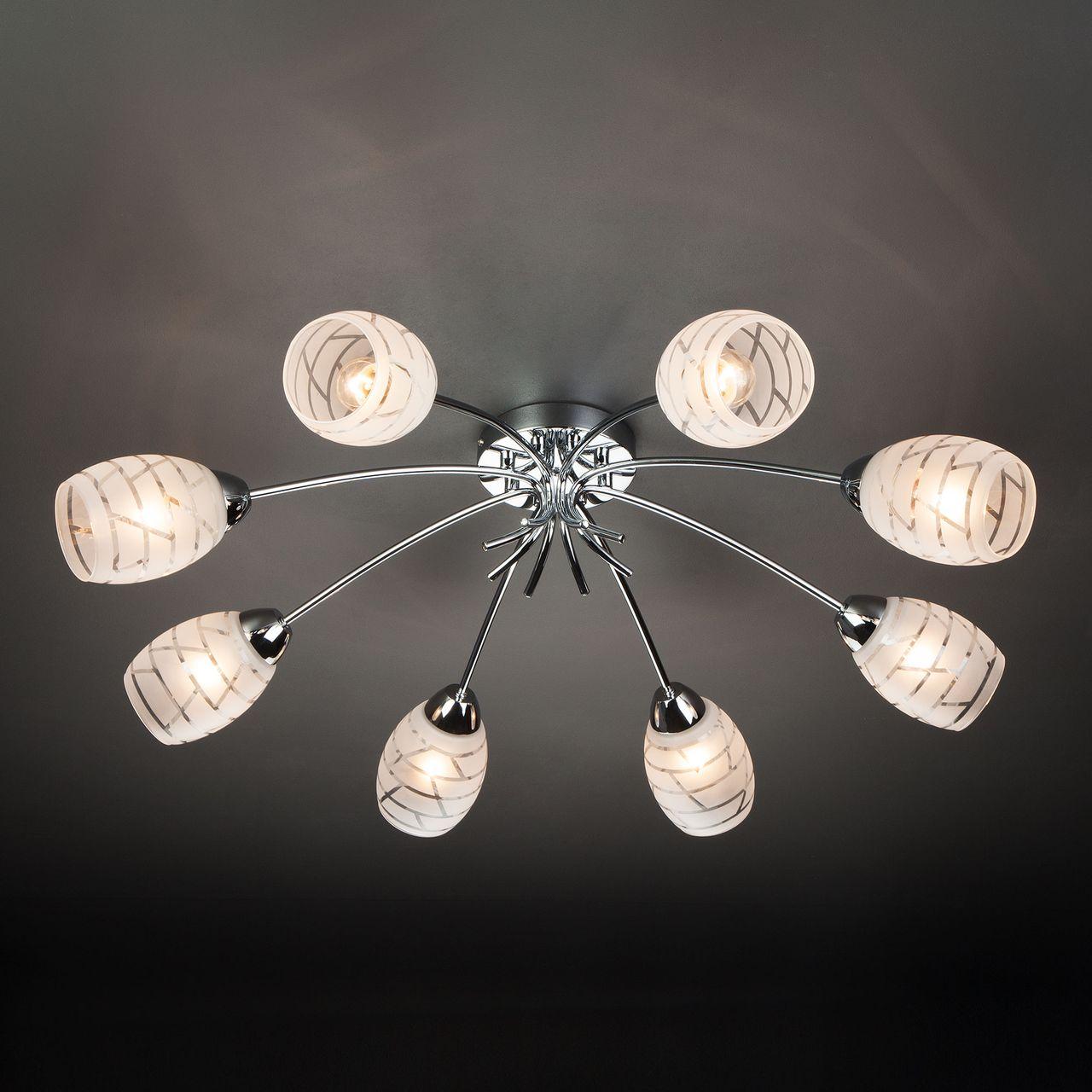 Потолочная люстра Eurosvet Rigina 30127/8 хром