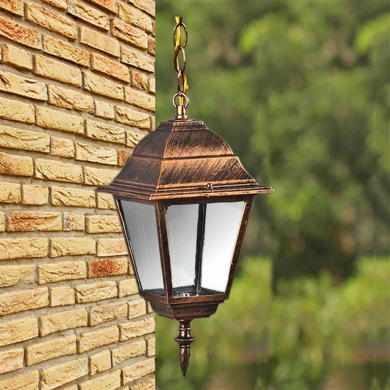 Уличный подвесной светильник Reluce 08242-0.3-001H BKG