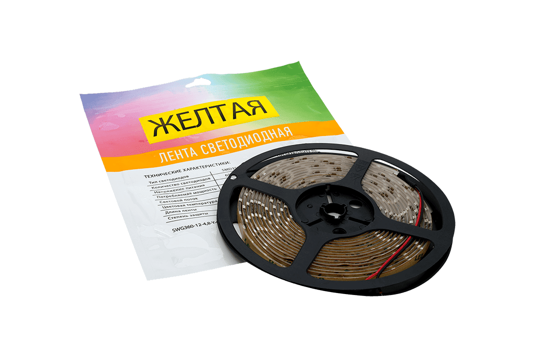 Светодиодная лента SWG SWG360-12-4.8-Y-65 000053