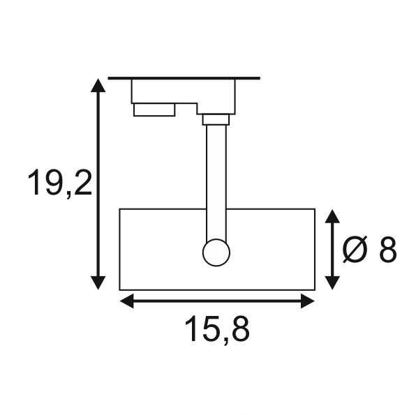 Трековый светодиодный светильник SLV 3Ph Euro Spot Led Small 153801
