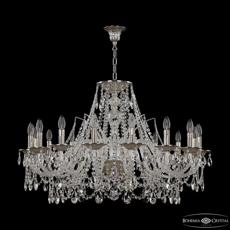 Подвесная люстра Bohemia Ivele Crystal 16211/16/360 Ni
