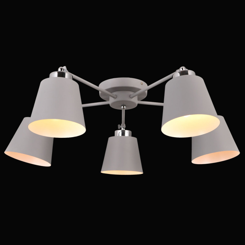 Накладная люстра Natali Kovaltseva SIMPLY 75099/5C STAIN GRAY