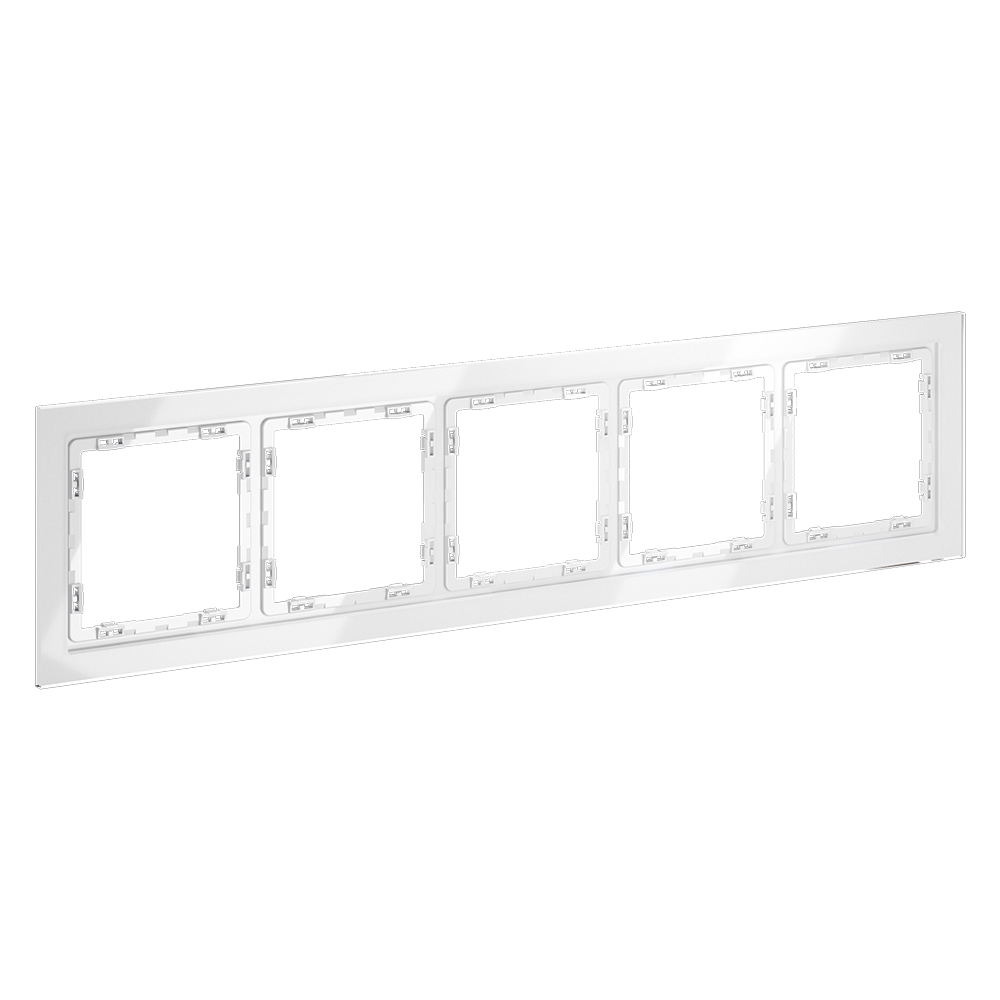 Рамка на 5 постов Voltum S70 VLS110501 (белый, стекло)
