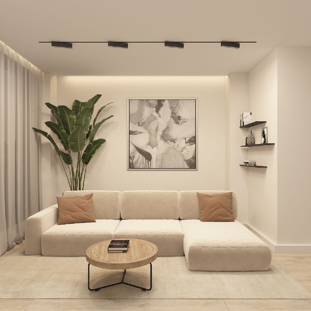 Трековый однофазный светильник Denkirs Edder DK6444-BK