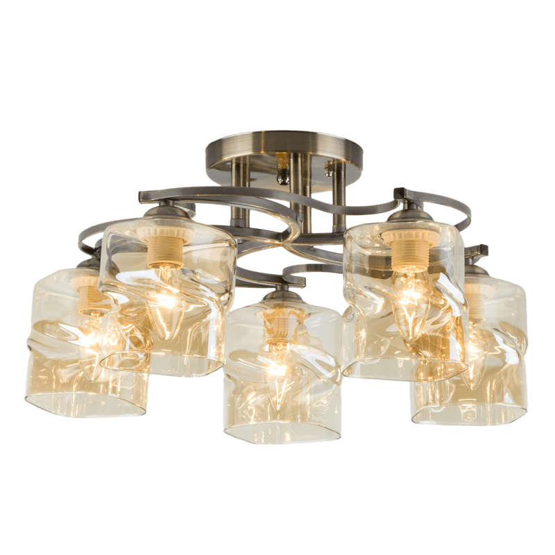 Потолочная люстра Eurosvet Brice 30158/5 античная бронза