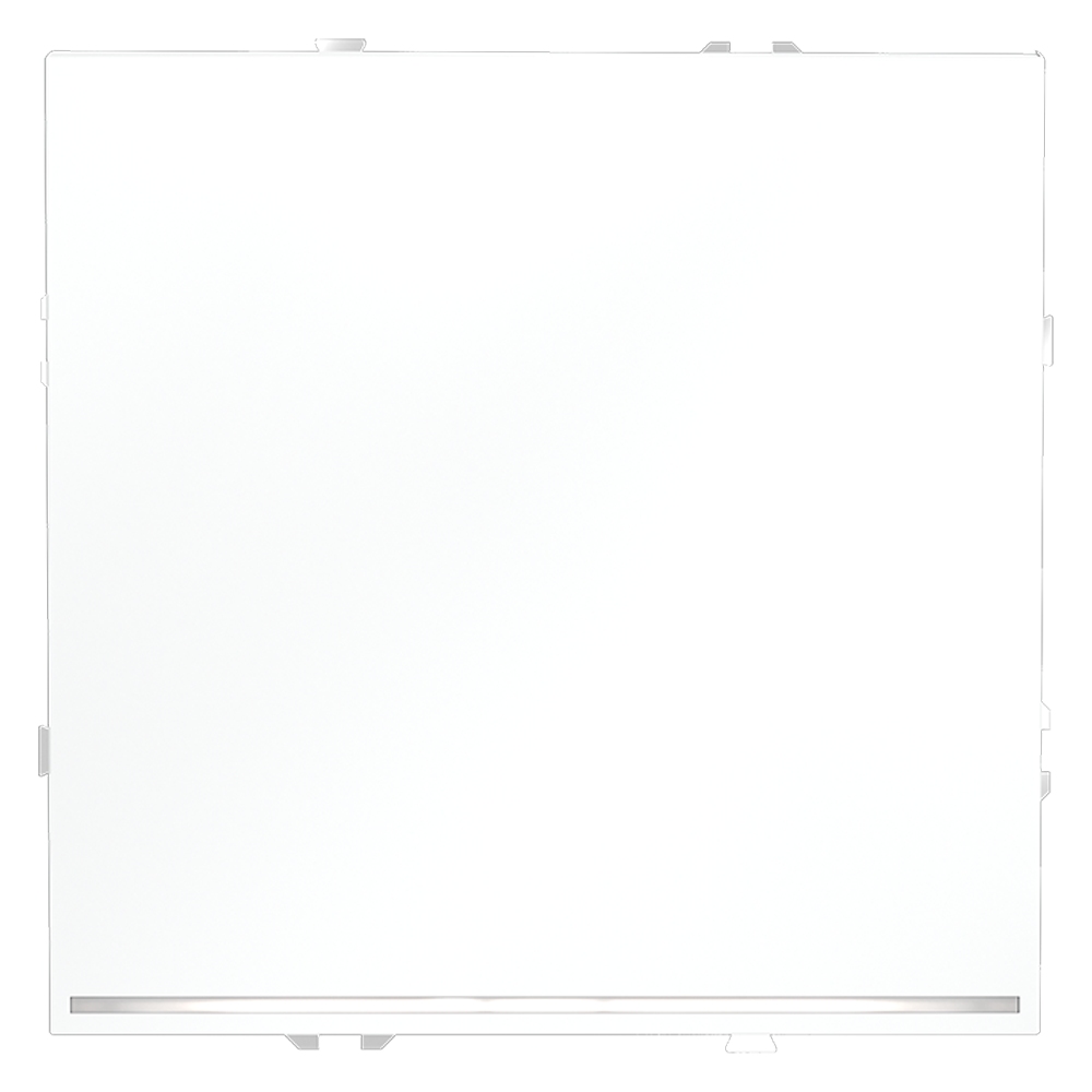 Проходной переключатель одноклавишный с подсветкой Voltum S70 VLS010402 (белый матовый)