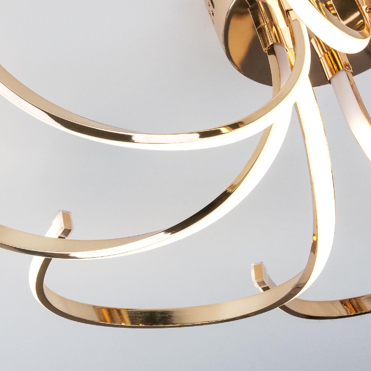 Потолочный светодиодный светильник Eurosvet Wisteria 90096/8 золото