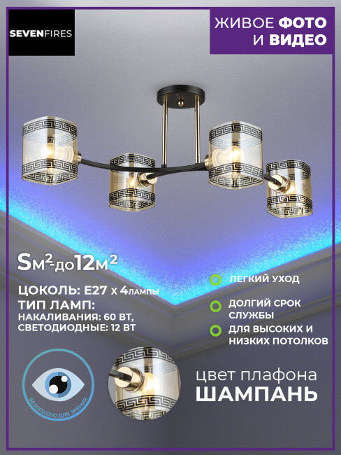 Потолочная люстра Wedo Light Evet 66772.01.69.04