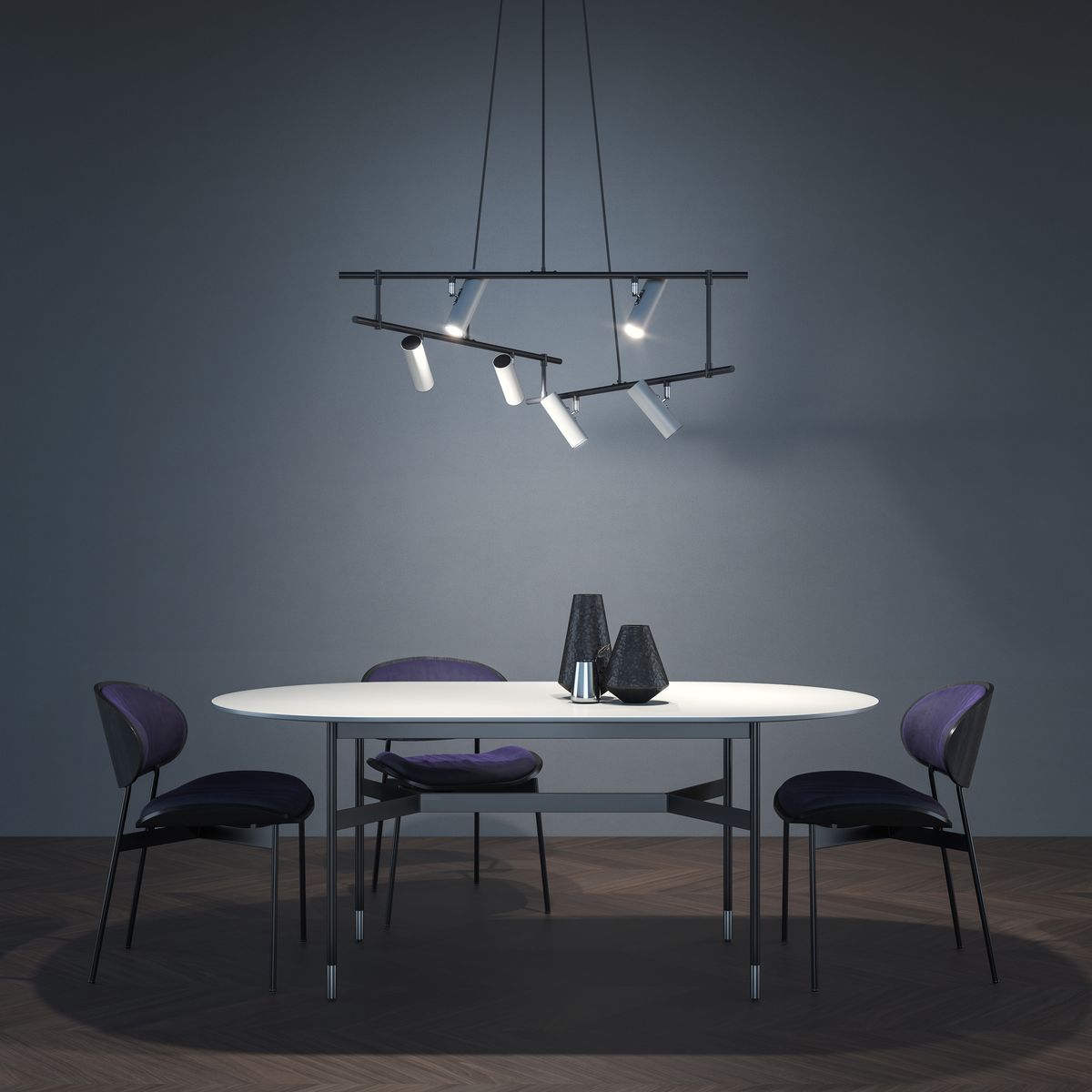 Подвесная люстра Maytoni Technical Rami MOD128PL-06WB