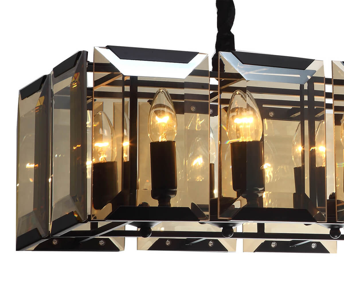 Подвесная люстра Lumien Hall Талия 3002/12P-BK-CGN